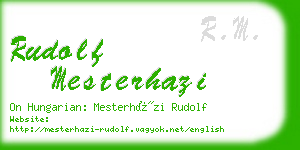rudolf mesterhazi business card
